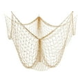 thumbnail image 1 of Natural Fishing Net Decorations, Nautical Wall Decor for Birthday Party, Baby Shower, Pirate Party, Hawaiian Luau, Ocean-Theme Events (79x60 in.), 1 of 10