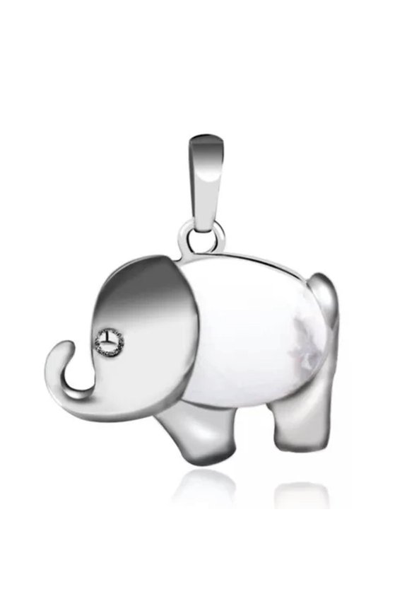 Natural Flat Elephant Chakra Crystal Bead Pendant Gemstone Charms Reiki Healing