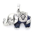 thumbnail image 1 of Natural Flat Elephant Chakra Crystal Bead Pendant Gemstone Charms Reiki Healing, 1 of 9
