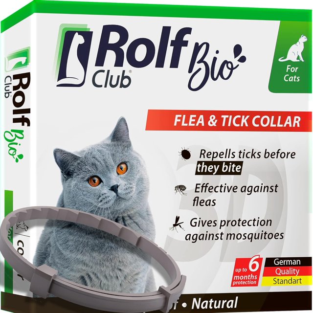 Natural Flea & Tick Collar for Cats 6 Months Control of Best