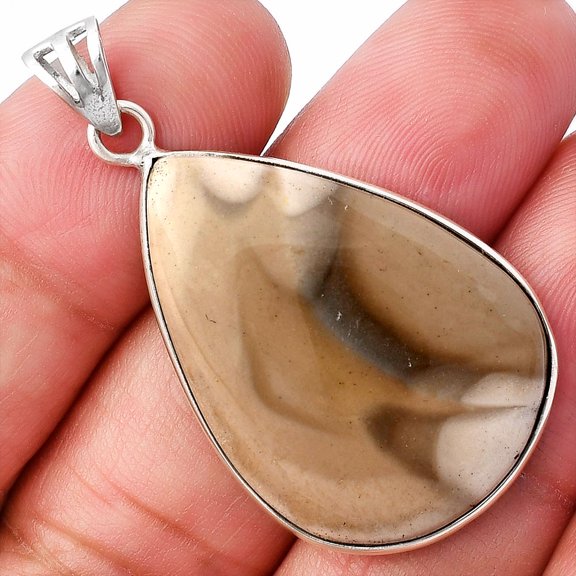 Natural Flint Stone 925 Sterling Silver Pendant Jewelry P-1001 SDP141969