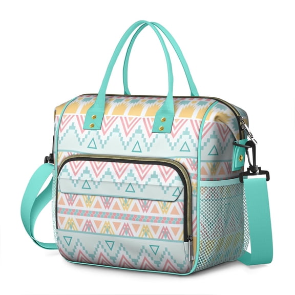 Natural Floral Aesthetic Insulated Tote - Earthy Bohemian Style Leakproof Bag