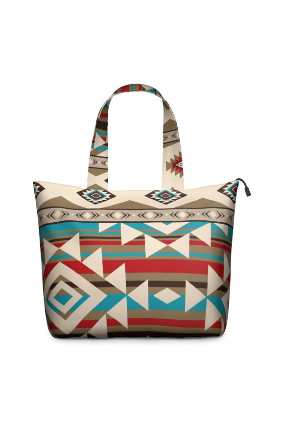 Natural Floral Aesthetic Weekender Bag, Large Capacity Zippered Tote with Durable Design, Earthy Style for Moms