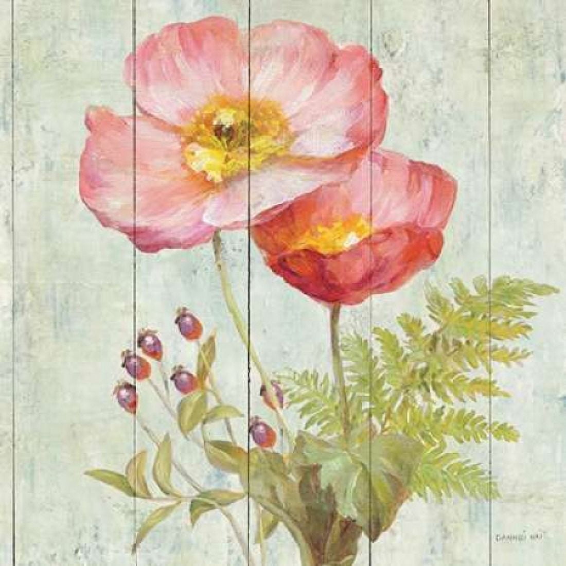 Natural Floral IV Canvas Art - Danhui Nai (24 x 24)