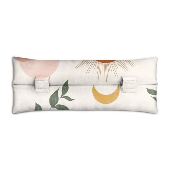 Natural Floral Post Surgery Seatbelt Pillow - Mastectomy Cushion, Vintage Style, Double Straps