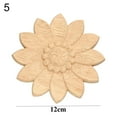thumbnail image 1 of Natural Floral Wall Door Decoration Unique Wood Carved Woodcarving Decorative Corner Appliques Frame wooden Figurines Crafts 5, 1 of 8