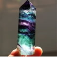 thumbnail image 1 of Natural Fluorite Crystal Point Wand - Single Terminated Amethyst Quartz Healing Stone for Reiki Meditation, Chakra Balancing, Positive Energy, Collectible Specimen (4-5 cm), 1 of 9