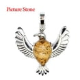 thumbnail image 1 of Natural Flying Eagle Wing Bird Waterdrop Crystal Pendant Animal Reiki Healing, 1 of 6