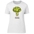 thumbnail image 1 of Natural Food, Kawaii Broccoli T-Shirt Women -Image by Shutterstock, Female XX-Large, 1 of 4