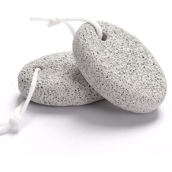 Pedicure Perfection: Multipurpose Foot File for Moist Skin & Convenient Storage, Exfoliate Your Way to Soft Feet - Natural Foot Pumice Stone (2-Pack)