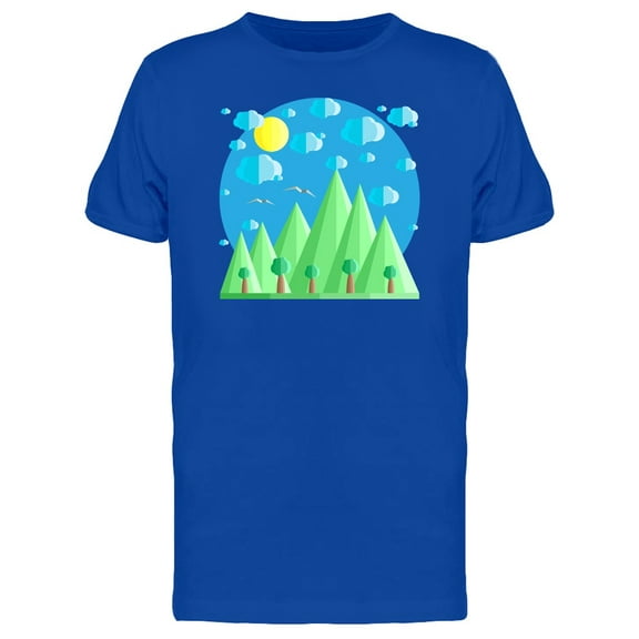 Natural Forest Doodle T-Shirt Men -Image by Shutterstock, Male Medium
