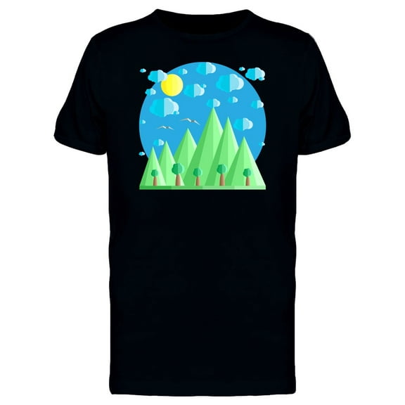 Natural Forest Doodle T-Shirt Men -Image by Shutterstock, Male XX-Large