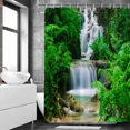 thumbnail image 1 of Natural Forest Landscape Shower Curtain 3D Printed Scenery Waterproof Polyester Bath Curtain Home r Bathroom Curtain Cortina, 1 of 5