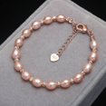 thumbnail image 1 of Natural Freshwater Pearl Bracelet, Elegant Rice Shape, Adjustable Opening, 6-7mm Pearls, Simple Style, Womens Jewelry, 1 of 2