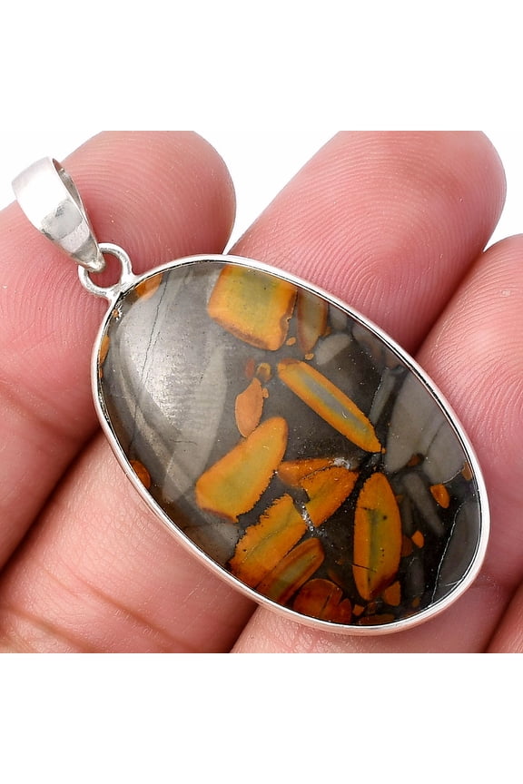 Natural Fruit Jasper 925 Sterling Silver Pendant Jewelry P-1001 SDP142056