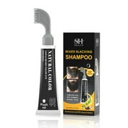 Natural Fruit & Vegetable Beard Darkener Kit with Activator for At-Home Use 80ml Long-Lasting Gray Coverage Easy Application