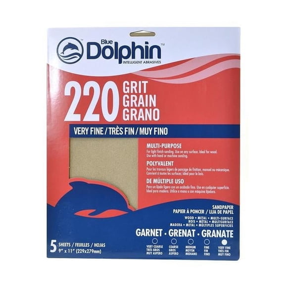 Natural Garnet - 220 Grit - Pack of 5
