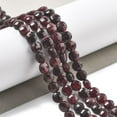 thumbnail image 1 of Natural Garnet Beads Strands Faceted Flat Round 5~5.5x3~3.5mm Hole: 0.8~1mm about 80~81pcs/strand 15.16~15.24 inch(38.5~38.7cm), 1 of 5