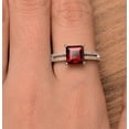 thumbnail image 1 of Natural Garnet Engagement Ring, Vintage Red Garnet Ring, Diamond Wedding Band Anniversary Rings, Red Birthstone, Women Jewelry,14k Gold Ring, 1 of 4