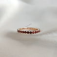 thumbnail image 1 of Natural Garnet Eternity Ring: 14K Yellow Gold Garnet Infinity Band, 1 of 10