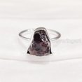 thumbnail image 1 of Natural Garnet Ring, Rough Garnet Gemstone Ring, January Birthstone, Plain Ring, 925 Sterling Silver, Womens Ring, Christmas, Thanksgiving, Handmade, Statement Jewelry, Rough Gemstone Jewelry, 1 of 5