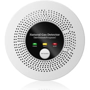 Natural Gas Detector Alarm,10s Methane Propane CH4 Gas Leak Alert with 85dB Siren & LED Flash,Battery Powered Gas Monitor for Home Kitchen RV Safety 3 Battery Included