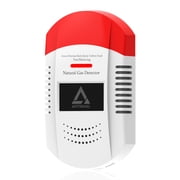Natural Gas Detector CH4/Propane/Methane,Natural Gas Leak Alarm with LED Light & Audible Alert,Battery Powered Gas Monitor for Home/RV/Kitchen/Apartment Safety Battery Included