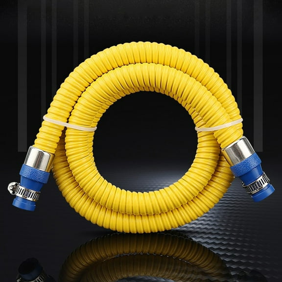 Natural Gas Hose with Quick Connect Clamps, Fitting for BBQ, Grill, Pizza Oven, Patio Heater and More NG Appliance, Corrosion Resistant Natural Gas Conversion Kit