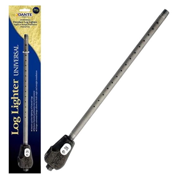 Natural Gas Log Lighter - Universal Fireplace Log Igniter Kit for NG/LP Gas Logs, Straight or 90 Degree Installation, Efficient Air/Gas Mix, Easy to Use
