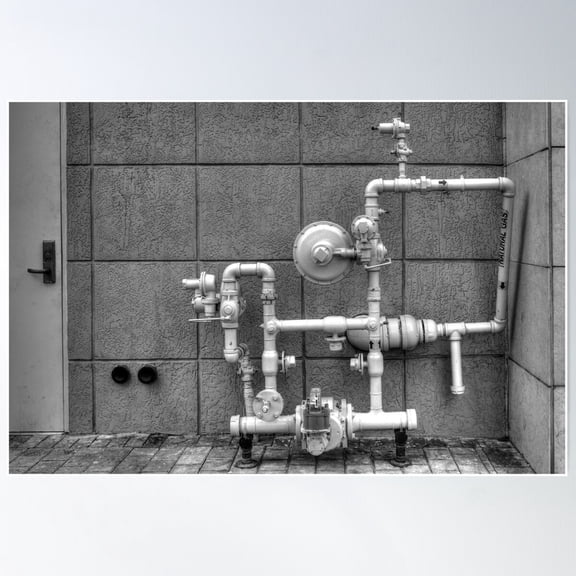 Natural Gas Poster Wall Art, Modern Wall Decor For Living Room Bedroom, 24x36 UNFRAMED