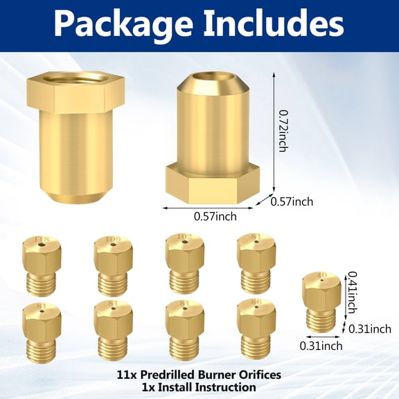 Natural Gas to LP Propane Conversion Kit Compatible with Frigidaire, Replaces A22390101 316243720