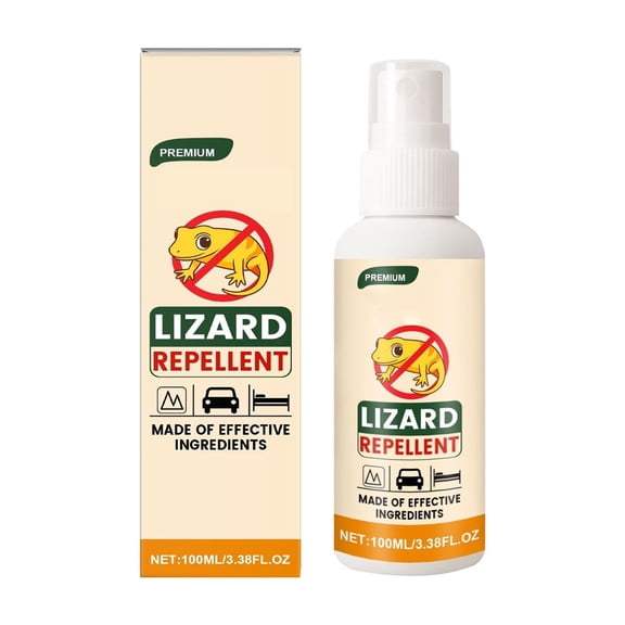 Natural Gecko Deterrent for Indoor Outdoor Use, Safe Effective Solution for Home Garden Patio, 100ml