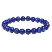 GEMKONSEY Natural Gemstone Beads Bracelet,Stretch Elastic Bracelets,Adjustable Rope Gemstone Bracelets,Yoga Beaded Bangle Healing Energy For Men,Women