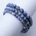 thumbnail image 1 of Natural Gemstone Bracelet Round Spacer Loose Beads 4mm 6mm 8mm Assorted Stones, 1 of 7