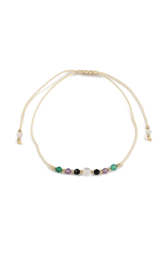 Natural Gemstone Constellation Beaded Bracelets Virgo Colorful 11 inch(28cm) Natural Gemstone