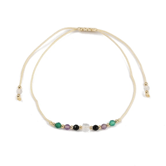 Natural Gemstone Constellation Beaded Bracelets Virgo Colorful 11 inch(28cm)