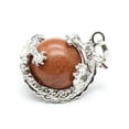 thumbnail image 1 of Natural Gemstone Dragon Ball Round Reiki Chakra Healing Pendant Necklaces Beads, 1 of 6