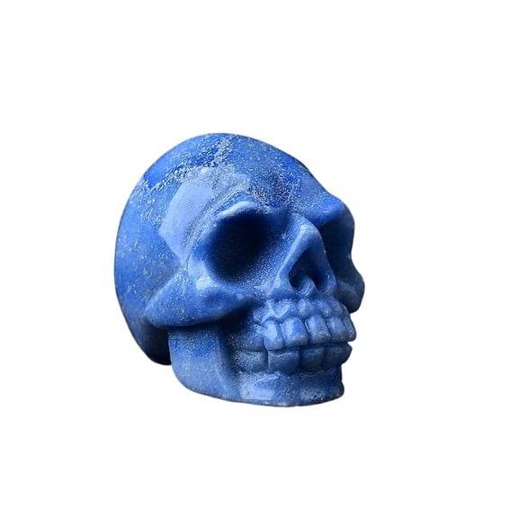 Natural Gemstone Skull Collection Handcrafted Crystal Skulls in Various Colors for Home Décor, Meditation, or Gift