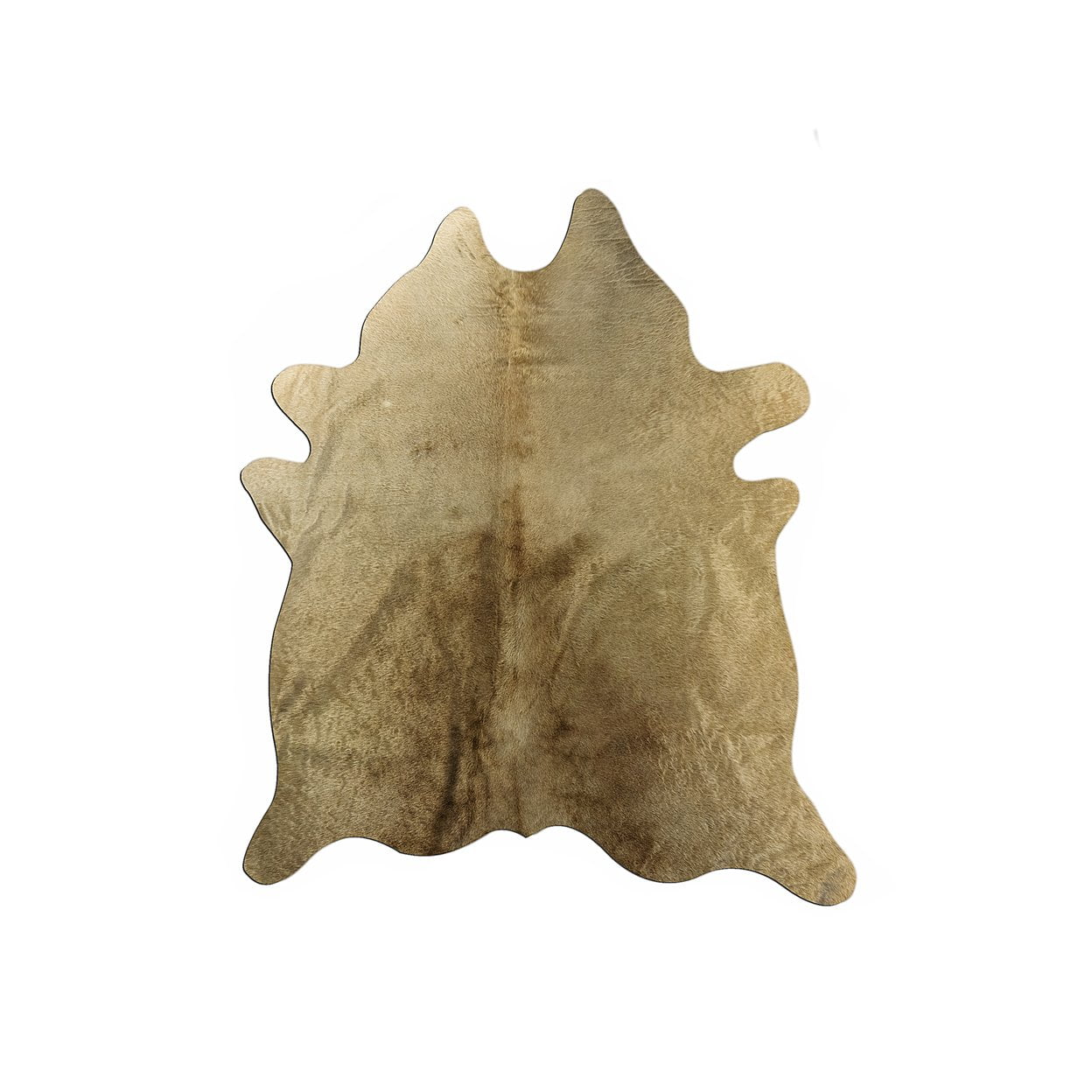 Handmade Geneva Rectangular Taupe Cowhide Rug, 6'x7'