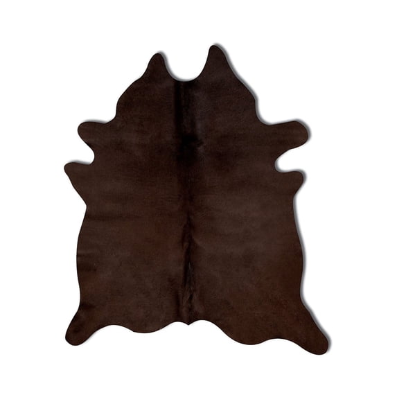 Natural Geneva Cowhide Rug | Chocolate | 5'x7'
