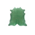 thumbnail image 1 of Natural Geneva Cowhide Rug | Light green | 6'x7', 1 of 4