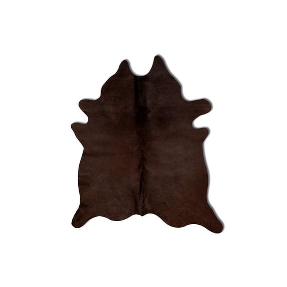 Natural Geneva Cowhide Rug Black 6x7 1-Piece Large Area Rug