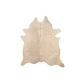 thumbnail image 1 of Natural Geneva Cowhide Rug Black 6x7 1-Piece Large Area Rug, 1 of 2