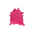 thumbnail image 1 of Natural Geneva Cowhide Rug | Fuchsia | 5'x7', 1 of 4