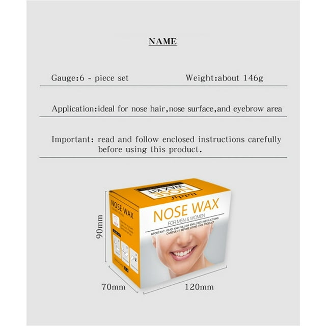 Natural Gentle Safe Quick Nose Wax nose hair Removal for Men & Women