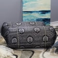 thumbnail image 1 of Natural Geo Black/Silver Gao Takiya Bolster Pillow (Set of 2), 1 of 4