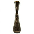 thumbnail image 1 of Natural Geo Brass Floral Black/Gold 15" Table Vase, 1 of 5