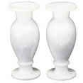thumbnail image 1 of Natural Geo Decorative Marble White 8" Table Vase (Set of 2), 1 of 2