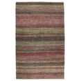 thumbnail image 1 of Natural Geo Spontaneous Jute Handwoven Maroon/Orange Striped Area Rug, 1 of 5
