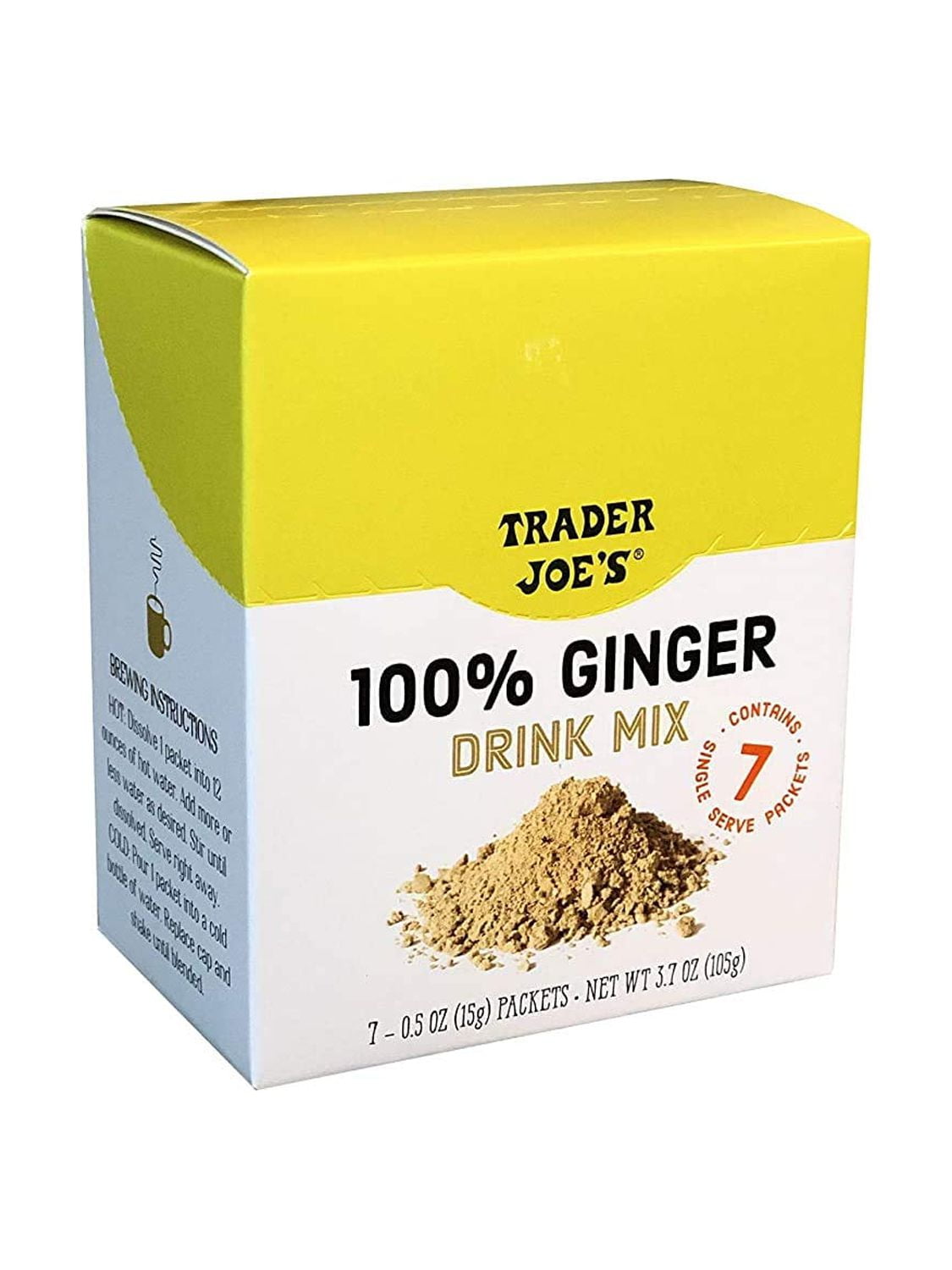 Natural Ginger Drink Mix 7 0.5oz (15g) Packets.